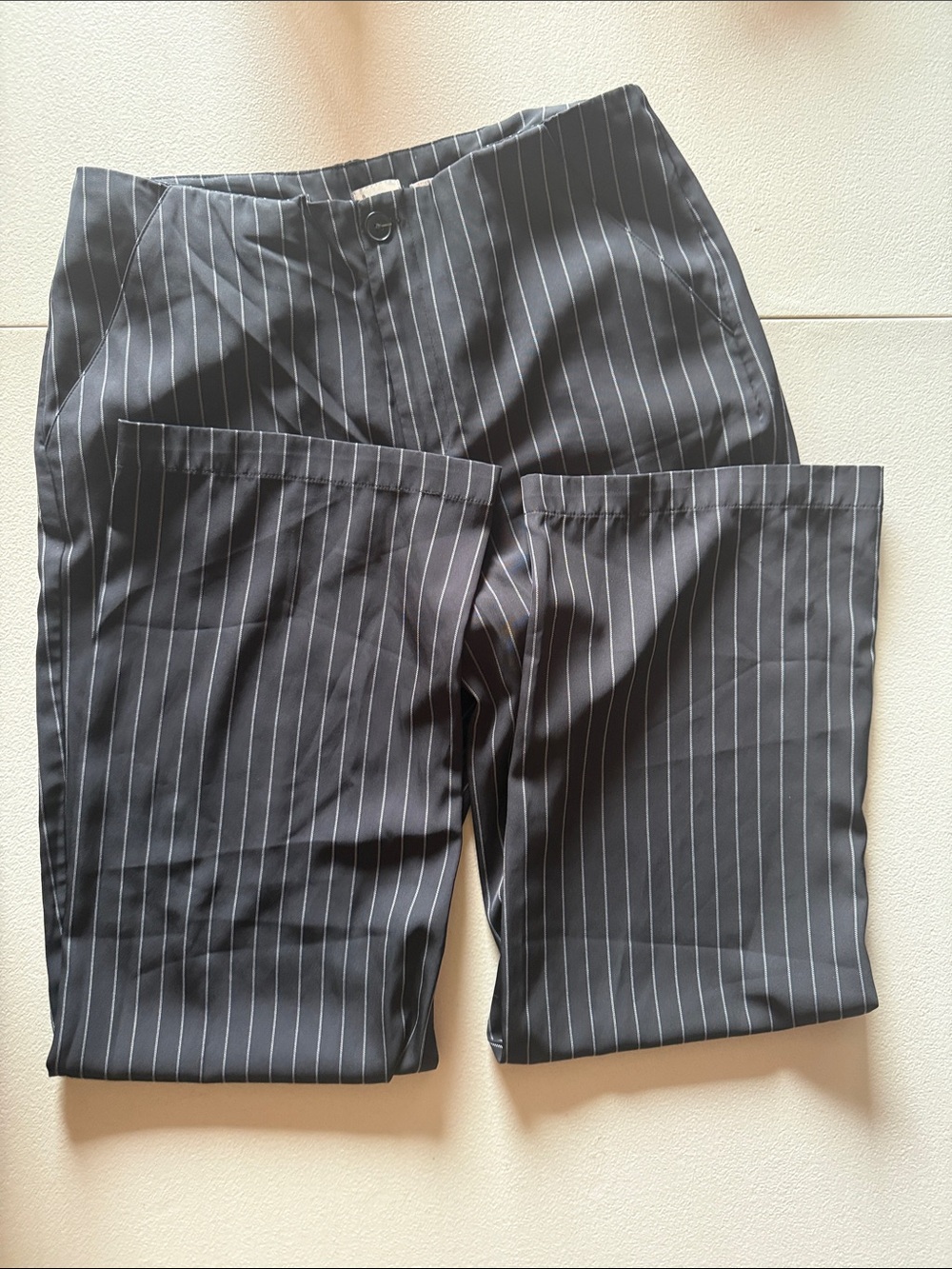 A New Day - Women's Black Pinstripe  Pants Size: 8
